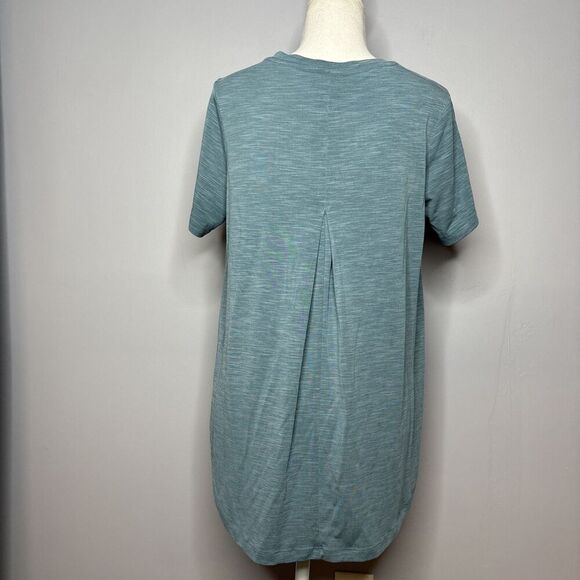 Mod Ref Small Blue Hi Lo V Neck Tshirt - Picture 5 of 9